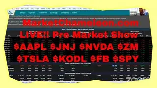 YouTube Live Pre Market Show We Discuss $AAPL $JNJ $NVDA $ZM $TSLA $KODL $FB $SPY