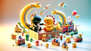 🚀✨ Imagination Parade: Think Outside the Box with Trucks, Dinosaurs & Friends! 🎨📦