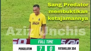 Aziz Unchis predator dari perselotim cetak hattrick di liga 4 NTB