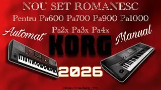 2026 SET KORG PA600 PA700 PA1000 Pa2x Pa3x MOLDOVA ROMANIA 