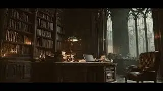 Ancient Library Ambience - Dark Academia Brown Noise for Deep Focus & Writing (1 Hour)