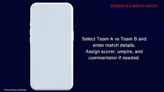 LiveStrike Demo | Create Teams, Schedule Matches & Setup Tournament 