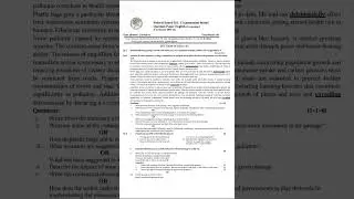 Fbise 9th Class (SSC-I) English Compulsory (NEW COURSE) Model Paper (Subjective Paper) 2025