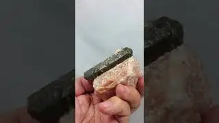 Fluorapatite on Calcite Otter Lake, Pontiac RCM, Outaouais, Qu&eacute;bec, Canada