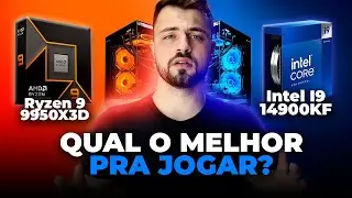 Ryzen 9 9950X3D vs Intel I9 14900KF - Comparativo COMPLETO em JOGOS e trabalhos pesados