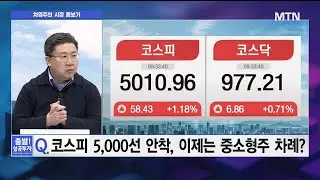 [차영주의 시장 돋보기] 코스피, 5,000선 안착, 이제는 중소형주 차례?  / 머니투데이방송 (증시, 증권)