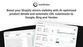autoWindex for Shopify: AI SEO & Fast Indexing to Boost Your Sales!