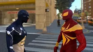 Captain Universe Spider-Man 2099 VS Iron Spider (GTA 4 MOD) HD