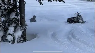 Jumping into the weekend like... #snowmobile #snowmobiling #snow #sledding #fyp