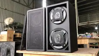 Make a simple speaker box using plywood wood _ Small and beautiful design