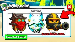 Unlocking ALL SECRET ADMINS in Brainrot Evolution! (roblox)