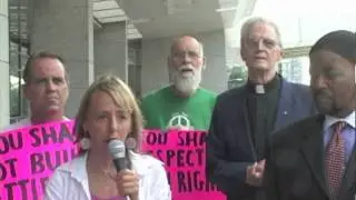 CODEPINK and Religious Leaders Take on Christians United for Israel - Press Conference