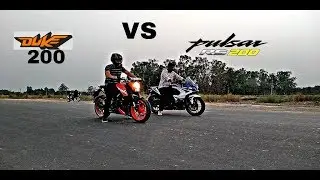 KTM DUKE 200 VS Pulsar RS 200 | Drag Race