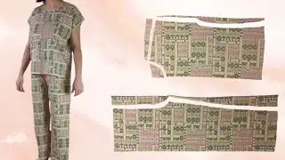  Tutorial on how to cut and sew simple comfortable blouses and pants in the shortest possible time
