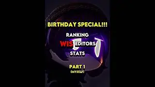 Ranking WIS Editor Stats Part 1 | birthday special | #shorts #edit