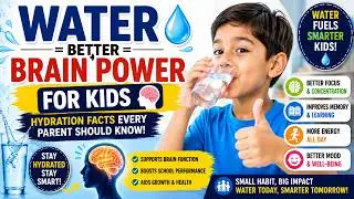 Water = Better Brain Power for Kids | Hydration Facts for Parents #1k #trending #viral