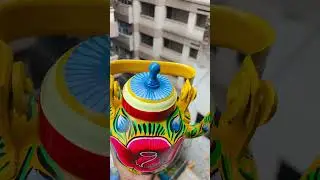 Rikshaw Painted Aluminum Kettle. #art #handpaint #rikshawpaint #kettle
