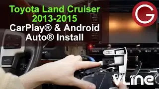 Toyota Land Cruiser 2013 2014 2015 2016 2017 2018 VLine install CarPlay Android front camera LEX78T