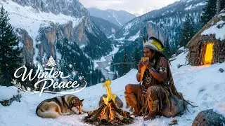 Cozy Pan Flute Music ⛄ Calm Instrumental Sounds for Deep Sleep, Stress Relief & Peaceful Nights