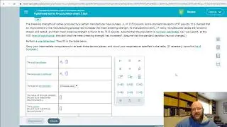 BUSAD265 Ch10 Hypothesis Test for the Population Mean Z test