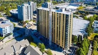 World's tallest Wood Building has 18 storeys standing 53 metre high