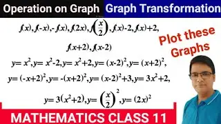 Transformation of Function or Graphs||shifting Stretching Compression & Imaging of Graph or function