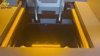 Tracing layers in black resin. #justway  #3dprinting  #laser