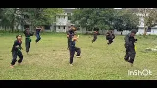 Bodhily kungfu combat Martialarts Training 💪 || Jumping Side Kick || Instructor: MJ Manoj 👊 