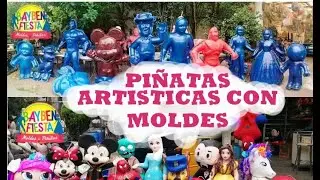 COMO HACER PIÑATAS ARTISTICAS CON MOLDES.