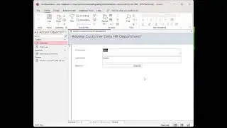 Creating a Form in Access
