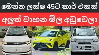 ලක්ෂ 45ට අලුත් කාර් එකක් - වාහන වාහන මිල ගොඩක් අඩුවෙලා වැඩිමිලට ගන්න එපා