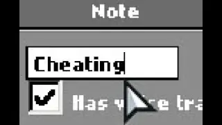 what happens if you try to play cheating using the debug menu