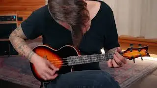 Ortega Guitars - Ukulele, Tenor size, Pickup, Solid, Neo Series (NEO-U-TSB)