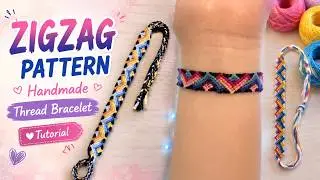 BraceletsPattern#10136, 🪢zigzag Bracelet Pattern, Thread Bracelet Making, Macrame, mybraceletsbook