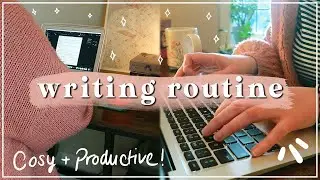 MY COSY & PRODUCTIVE WRITING ROUTINE ☁️✍🏻 | how I write 4000 words a day!