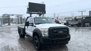 2014 Ford F450 Flatbed/Hauler Directional Traffic Truck