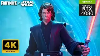 Anakin Skywalker Ultrawide Gameplay | FORTNITE x STAR WARS - Galactic Battle