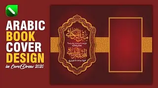 Arabic Book Cover Design in CorelDraw 2020 #bookcoverdesign #coreldraw #bookdesign