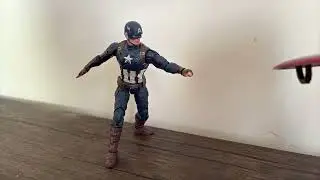 Marvel Legends Captain America Vs Toy Animatronics Stop Motion Test