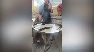 Paratha at a Dhaba for Breakfast