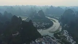 Guilin landscape aerial photography