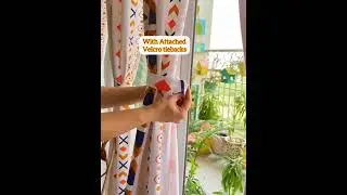 Medium Room Darkening Tribal Print Bohemian Cotton Curtains from @STORYATHOME with Velcro Tiebacks