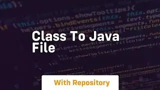 class to java file