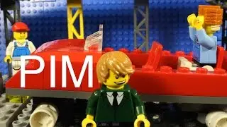 LEGO Pim In Roller Coaster Trouble (Stop Motion Animation)