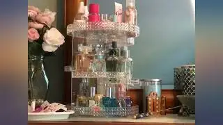 360 Large Rotating Makeup Organizer Countertop, Clear Acrylic Makeup Organizers, review