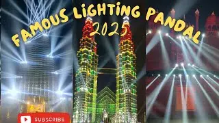 Lighting show of most famous Durga pandal 🔥