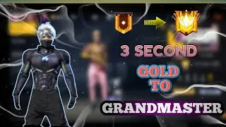 Road to Grandmaster in 3 second 💯⚡|Free fire short video|Most watch ❤️❤️l