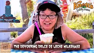 Devouring Dulce de Leche Milkshake at Coasters Diner: 2024 Knott's Spooky Farm / Knott's Scary Farm