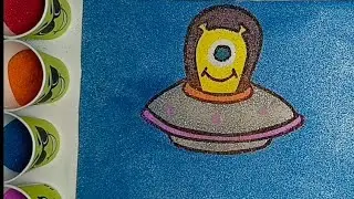 SAND ART 🖼 🎨 #asmr #art #sandpainting #relaxingsandart #satisfying #sanddrawing #tutorial 