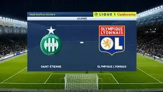 Saint-Etienne vs Olympique Lyonnais | 2019-20 Ligue 1 | PES 2020